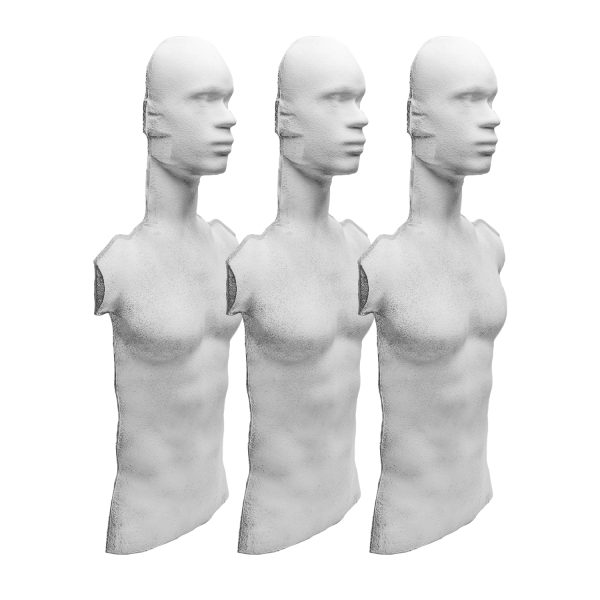 Rubber Dummie Bodies Only - Triple Pack - Rubber Shooting Dummy Target - Image 2